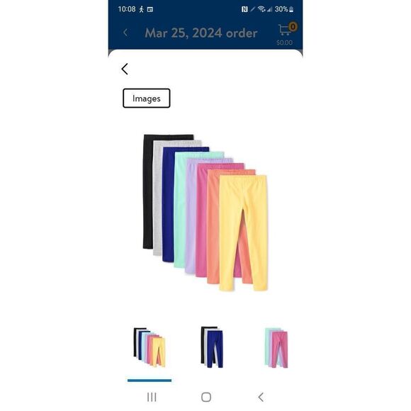 NEW IN PACKAGE CHILDRENS PLACE 8 PACK LEGGINGS - Picture 2 of 7